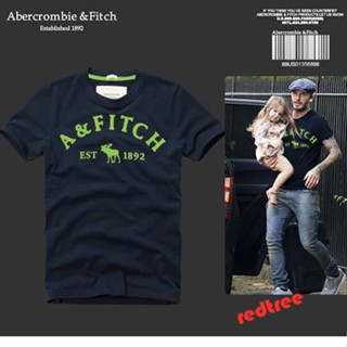 เสื้อยืดแขนสั้น ปักลาย Abercrombie &amp; Fitch แฟชั่นสําหรับผู้ชาย