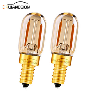 Ruiandsion หลอดไฟ LED 12-24V 220V E12 E14 2200K 1W สไตล์วินเทจ สําหรับตกแต่งโคมไฟระย้า RV