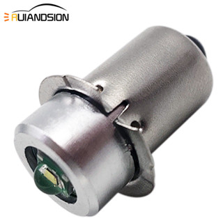 Ruiandsion หลอดไฟ LED DC 3-6V 3W P13.5S สีขาว แบบเปลี่ยน สําหรับไฟฉาย Maglite