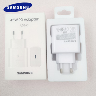 SAMSUNG อะแดปเตอร์ชาร์จเร็ว USB C PD 45W EU EP-TA845 สําหรับ Galaxy S23 S22 S21 Plus S20 FE Note 20 Ultra A34 A54 A73