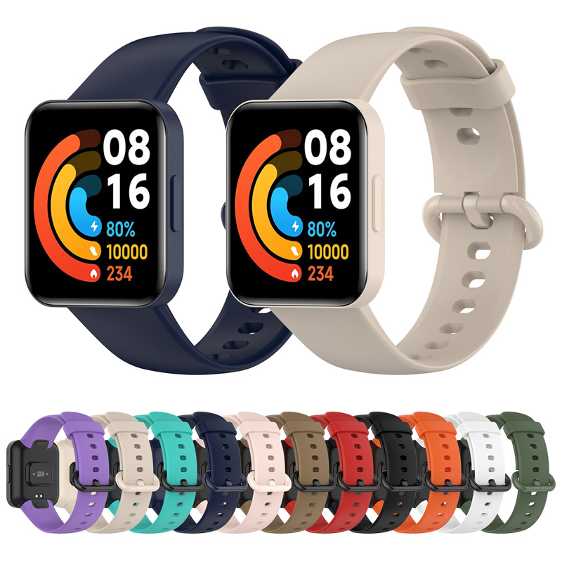 สายนาฬิกาข้อมือซิลิโคน แบบเปลี่ยน สําหรับ Xiaomi Redmi Watch2 Lite Global Version Smart Watch 2
