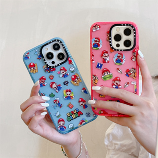 Original glitter CASE.TIFY Phone Case for iphone 14 14pro 14promax 12 12ProMax 13promax 13 case High-end shockproof hard case iPhone 11 case Super Mario cartoon figure pattern Official New Design Style