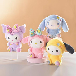 ตุ๊กตา Sanrio Star Kuromi Melody Cinnamoroll Pachacco ขนาด 23 ซม. ของเล่นสําหรับเด็กผู้หญิง