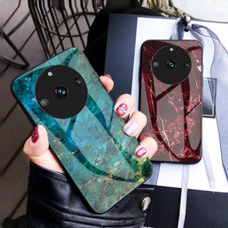 เคสโทรศัพท์มือถือกระจกนิรภัย ลายหินอ่อน สําหรับ Realme 11 10 9 Pro Plus 11Pro+ 10Pro+ 9Pro+