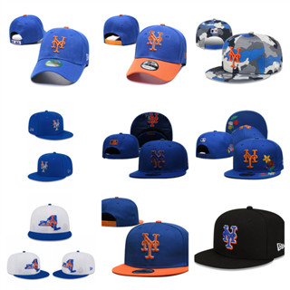 MLB New York Mets หมวกเสื้อกีฬากลางแจ้งแบบปรับได้