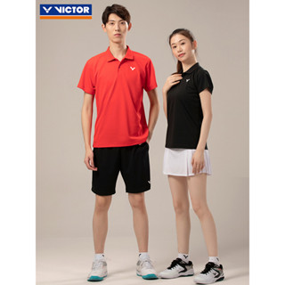 Victor Victory เสื้อโปโลแขนสั้น ผ้าถัก ดูดซับเหงื่อ ระบายอากาศ แห้งเร็ว เหมาะกับฤดูร้อน สําหรับผู้ชาย และผู้หญิง 2023