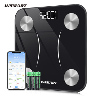 INSMART 16in1 BMI เครื่อง ชั่งน้ําหนัก Bluetooth เครื่องชั่งน้ำหนัก ดิตจิตอล วัดได้มากถึง 16 รายการ เครื่องชั่งน้ำหนัก วัด ไขมัน มวล กาย มวลกระดูก กล้ามเนื้อ ไขมันในช่องท้อง