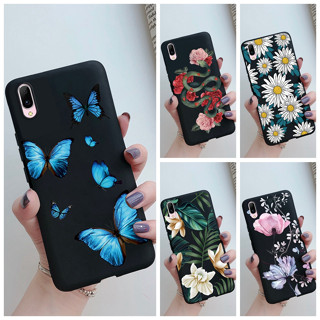 เคสโทรศัพท์มือถือซิลิโคน TPU แบบนิ่ม พิมพ์ลายผีเสื้อ และดอกไม้ สําหรับ Vivo Y93s Y97 Y93s Y97