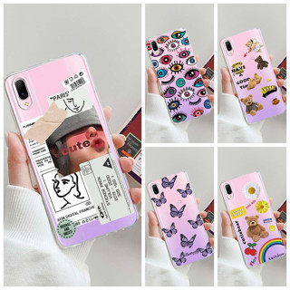 สําหรับ Vivo Y93s Y97 เคสใส พิมพ์ลายน่ารัก TPU นิ่ม เคสเจลลี่