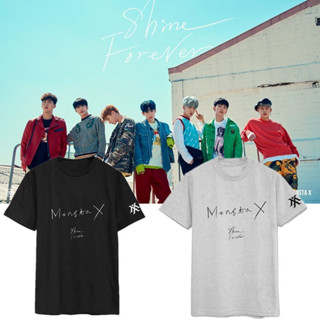 เสื้อยืด พิมพ์ลาย MONSTA X SHINE FOREVER |