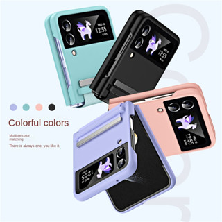 เคสโทรศัพท์มือถือแบบแข็ง กันกระแทก สีแคนดี้ สําหรับ Samsung Galaxy Z Flip 5 4 3 Flip5 5G