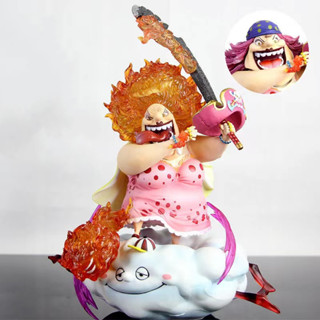 โมเดลฟิกเกอร์ PVC อนิเมะ One Piece GK Four Emperors Big Mom Charlotte Linlin ขนาด 28 ซม. ของเล่นสะสม สําหรับเด็ก