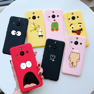 เคสโทรศัพท์มือถือ ซิลิโคนนิ่ม TPU ลายการ์ตูนกระบองเพชร แมวน่ารัก สีแคนดี้ สําหรับ Realme 11 Realme11 5G 2023