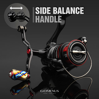 โกเม็กซัส(Gomexus)มือจับรอกสปินนิ่ง CNC สำหรับปรับแต่งรอกตกปลา shimano Vanford Stradic daiwa Garuda lt 2021 Emeraldas SMDH