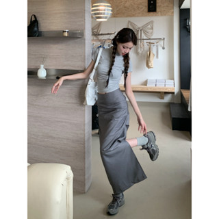 【JMWOMEN】เสื้อคอเต่า แขนสั้น เข้ารูป น้ําหนักเบา และกระโปรงพลีท เอวสูง สําหรับผู้ชาย