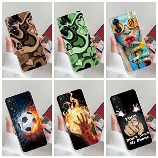 เคสโทรศัพท์มือถือ ซิลิโคนนิ่ม TPU ลายหัวใจน่ารัก สําหรับ Oppo A78 5G 2023 A78 A 78 5G