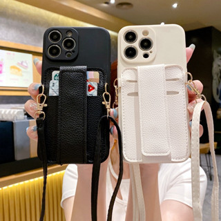 เคสโทรศัพท์มือถือแบบนิ่ม พร้อมกระเป๋าสตางค์ และสายคล้องมือ สําหรับ Xiaomi Poco X3 Mi 11 Lite 10T 11T Redmi 12C 9T 10C Note 12 11 10 Pro 4G 5G 9A