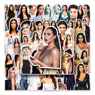 สติกเกอร์ กันน้ํา ลาย Kardashian DIY แบบสร้างสรรค์ สําหรับติดตกแต่งรถยนต์ จํานวน 50 ชิ้น