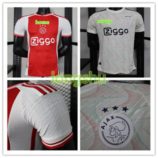 เสื้อกีฬาแขนสั้น ลายทีมชาติฟุตบอล ajax 2023 2024 ชุดเหย้า ไซซ์ S-XXL