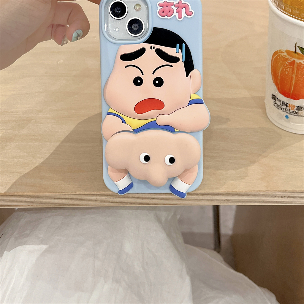 เคสโทรศัพท์มือถือ ซิลิโคนนิ่ม ลายการ์ตูน 3D สําหรับ iphone 15 Pro Max 14 Pro Max 13 Pro Max 12 Pro Max