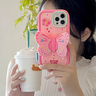 เคสโทรศัพท์มือถือ ซิลิโคนนิ่ม ลายการ์ตูน 3 มิติ สําหรับ iphone 14 Pro Max 13 Pro Max 12 Pro Max