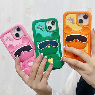 เคสโทรศัพท์มือถือ ซิลิโคนนิ่ม ลายการ์ตูน 3 มิติ สําหรับ iphone 14 Pro Max 13 Pro Max 12 Pro Max