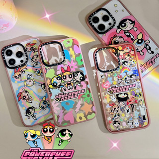 Casetify เคสโทรศัพท์มือถือ ซิลิโคนนุ่ม ใส กันรอยกล้อง ลาย The Powerpuff Girls สําหรับ iPhone 14 13 12 11 Pro Max