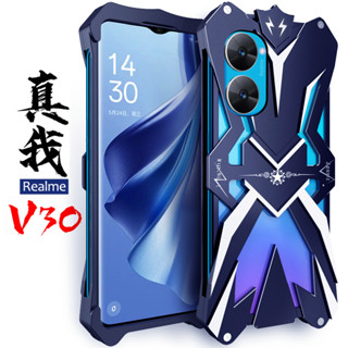 Zimon เคส Oppo Realme V30 โลหะ อลูมิเนียม กันชน ด้านหลังแข็ง เคสกันกระแทก