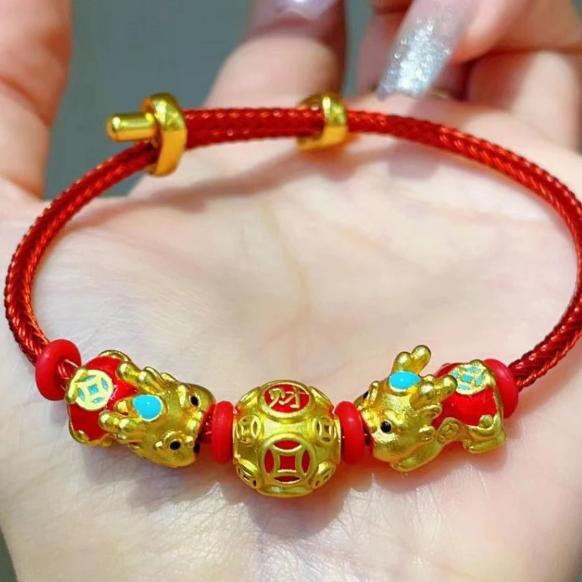 เชือกลวดเหล็ก สีทอง 3 มม. สําหรับทําเครื่องประดับ DIY thumbnail 4