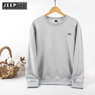 JEEP SPIRIT 1941 ESTD ใหม่ เสื้อกันหนาว คอกลม ทรงหลวม แบบลําลอง แฟชั่นสําหรับผู้ชาย และผู้หญิง