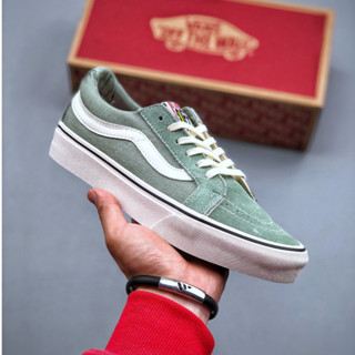 Vans Sk8 รองเท้าผ้าใบลําลอง ข้อสั้น สีเขียวมิ้นท์