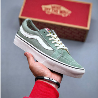 Vans Sk8 รองเท้าผ้าใบลําลอง ข้อสั้น สีเขียวมิ้นท์