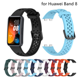 สายนาฬิกาข้อมือซิลิโคน ระบายอากาศ แบบเปลี่ยน สําหรับ Huawei Band 8 Huawei Band 8