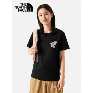 The North Face เสื้อยืด แขนสั้น สําหรับผู้หญิง กลางแจ้ง สะดวกสบายและระบายอากาศ ใหม่