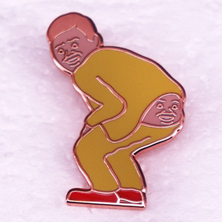 เข็มกลัด รูปใบหน้าเด็กผู้ชาย ตลก meme Enamel Pin เครื่องประดับตกแต่งกระเป๋าเป้สะพายหลัง