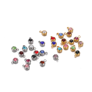 St.kunkka 5 ชิ้น/ถุงสแตนเลสจี้หิน Retro เรียบง่ายอารมณ์ Lucky Stone สร้อยคอจี้สําหรับ DIY เครื่องประดับทําของขวัญ