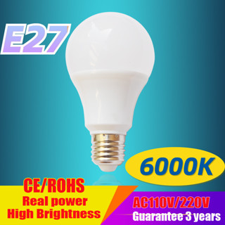 E27 หลอดไฟ หลอดLED ประหยัดพลังงาน ขั่วหลอดE27  กินไฟน้อย สว่างมาก KTM หลอดไฟ LED Bulb