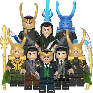 Loki ของเล่นตัวต่อฟิกเกอร์ ขนาดเล็ก WM6118