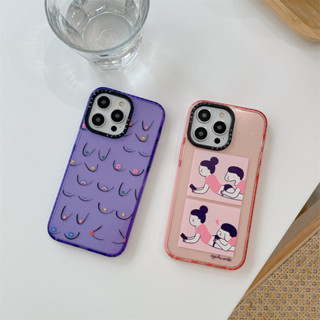 Casetify เคสโทรศัพท์มือถือ TPU นิ่ม กันกระแทก ลายกลิตเตอร์ แวววาว สําหรับ iPhone 14 Pro Max 12 13 Pro Max 11 13 14