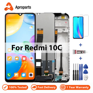 อะไหล่หน้าจอสัมผัส Lcd ดิจิไทเซอร์ 6.71 นิ้ว แบบเปลี่ยน สําหรับ Xiaomi Redmi 10C 220333Qag 220333Qbi 220333Qny 220333จอแสดงผล QL