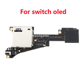 บอร์ดซ็อกเก็ตการ์ดรีดเดอร์ Micro Sd Tf Card Slot พร้อมชุดหูฟัง แจ็คเสียง สําหรับ NS Switch OLED