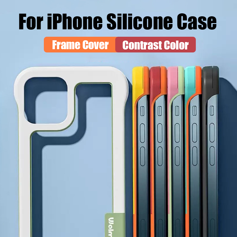 เคสโทรศัพท์ไร้ขอบสีลูกกวาดสําหรับ iPhone 16promax/15/14/13/12/11 Pro Max 14Plus/X/XS เคสโทรศัพท์ระบายความร้อนกันกระแทก