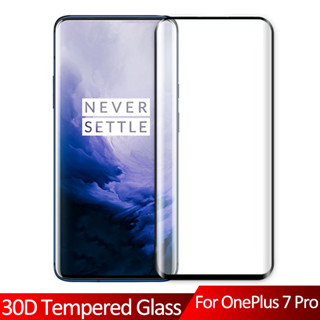 ฟิล์มกระจกนิรภัยกันรอยหน้าจอ ทรงโค้ง 3D สีดํา สําหรับ OnePlus 7 Pro 7pro one plus 7 Pro OnePlus7 Pro