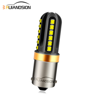 Ruiandsion หลอดไฟตัดหมอก LED 10-30V 1156 BA15S H4 H7 H11 9006 HB4 1500LM สีขาว สําหรับรถยนต์