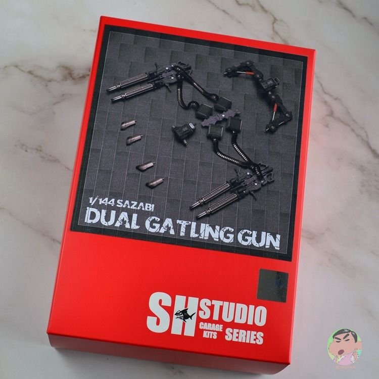 SH STUDIO 1/144 RG HG SAZABI DUAL GATLING GUN เรซิ่น Full Garage Kit