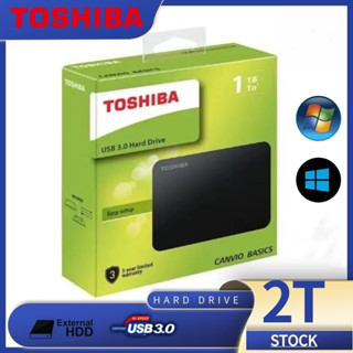 Toshiba ฮาร์ดไดรฟ์ภายนอก แบบพกพา 1TB 2TB 2.5 นิ้ว