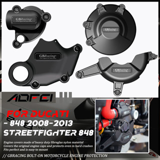 ฝาครอบเครื่องยนต์รถจักรยานยนต์ สําหรับ Ducati 848 GB Racing 2008 2009 2010 2011 2012 2013