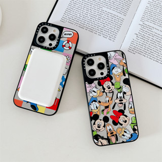 Casetify เคสโทรศัพท์มือถือ PC แข็ง กันกระแทก ลาย Disney Mickey Friends Medley Rainbow Icon สําหรับ iPhone 14 Pro Max 13 12 Pro Max 12 12 Pro 11