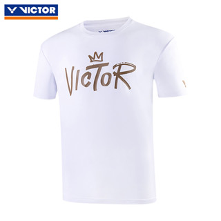 Victor Victory เสื้อยืดกีฬา ผ้าถัก ระบายอากาศ แห้งเร็ว สําหรับผู้ชายและผู้หญิง ฝึกแบดมินตัน