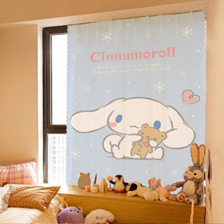 ผ้าม่าน ลายการ์ตูน Sanrios Cinnamoroll ไม่ต้องเจาะรู เหมาะกับของขวัญ สําหรับตกแต่งห้องนอนเด็ก